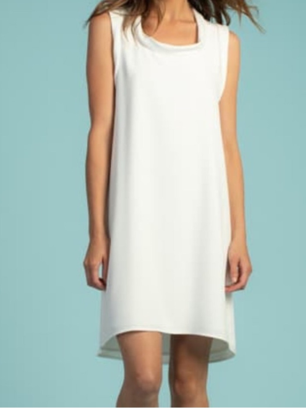 Trina Turk Cream Sleeveless Shift Blazer Dress